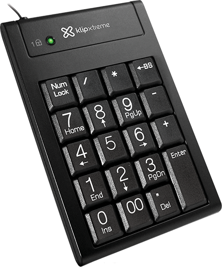 TECLADO NUMÉRICO DE TAMAÑO NATURAL KLIPXTREME ABACUS