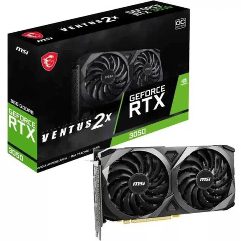 TARJETA DE VIDEO RTX3050 de 6GB GDDR6 MSI DUAL
