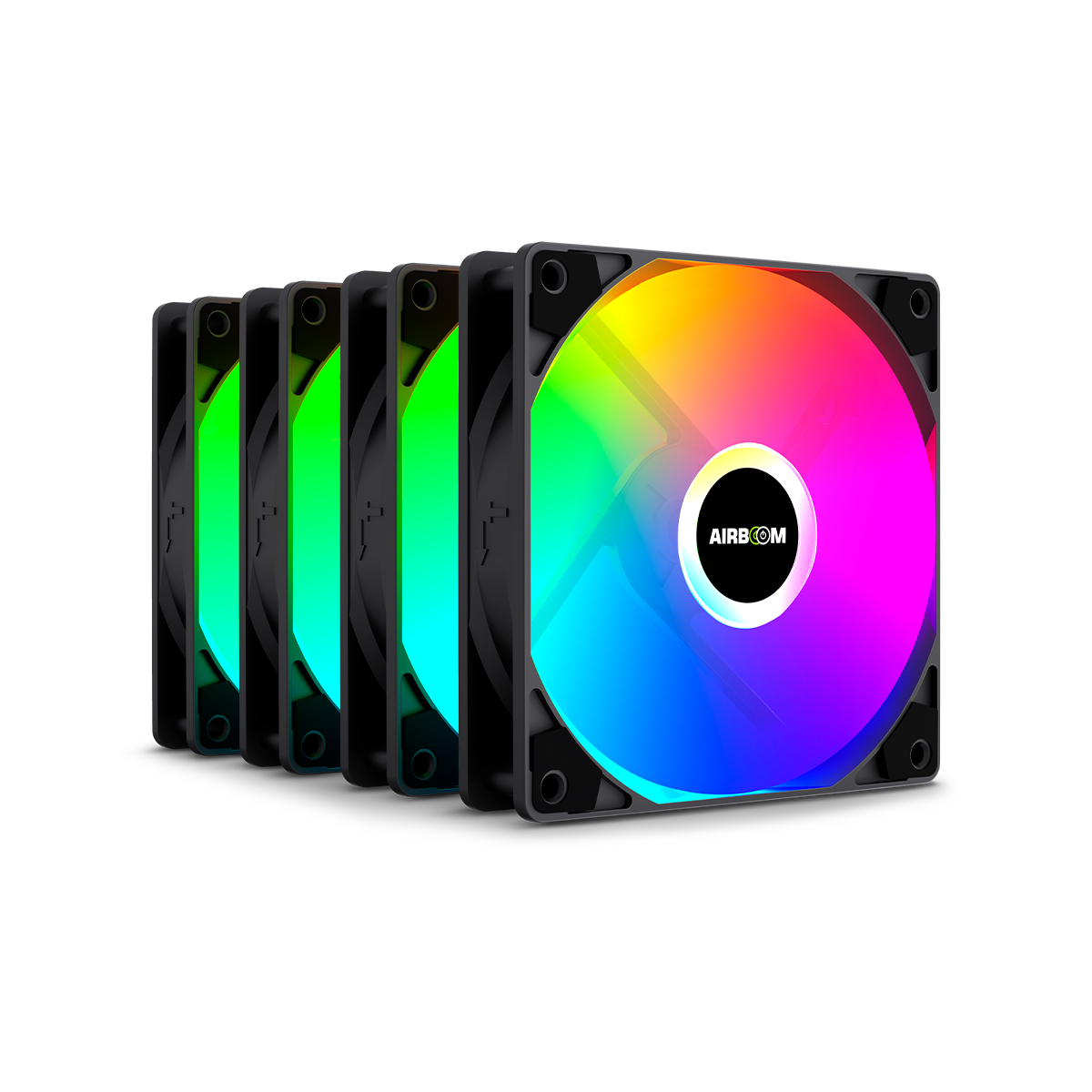 VENTILADORES PARA CASE GAMER 4 EN 1 AIRBOOM SPRINKLER AB200 ARGB