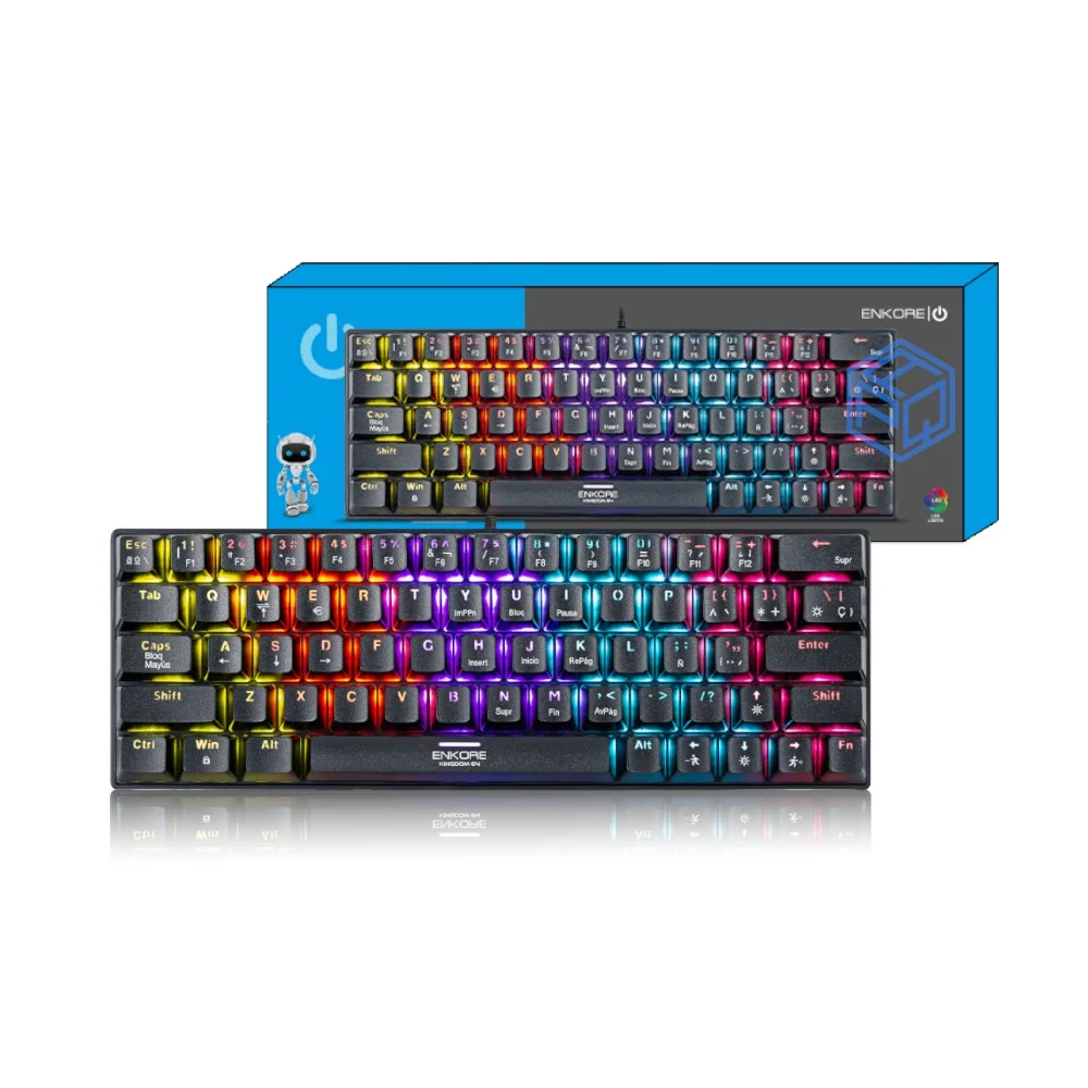 TECLADO GAMER MECANICO KINGDOM 64 - ENK 1008