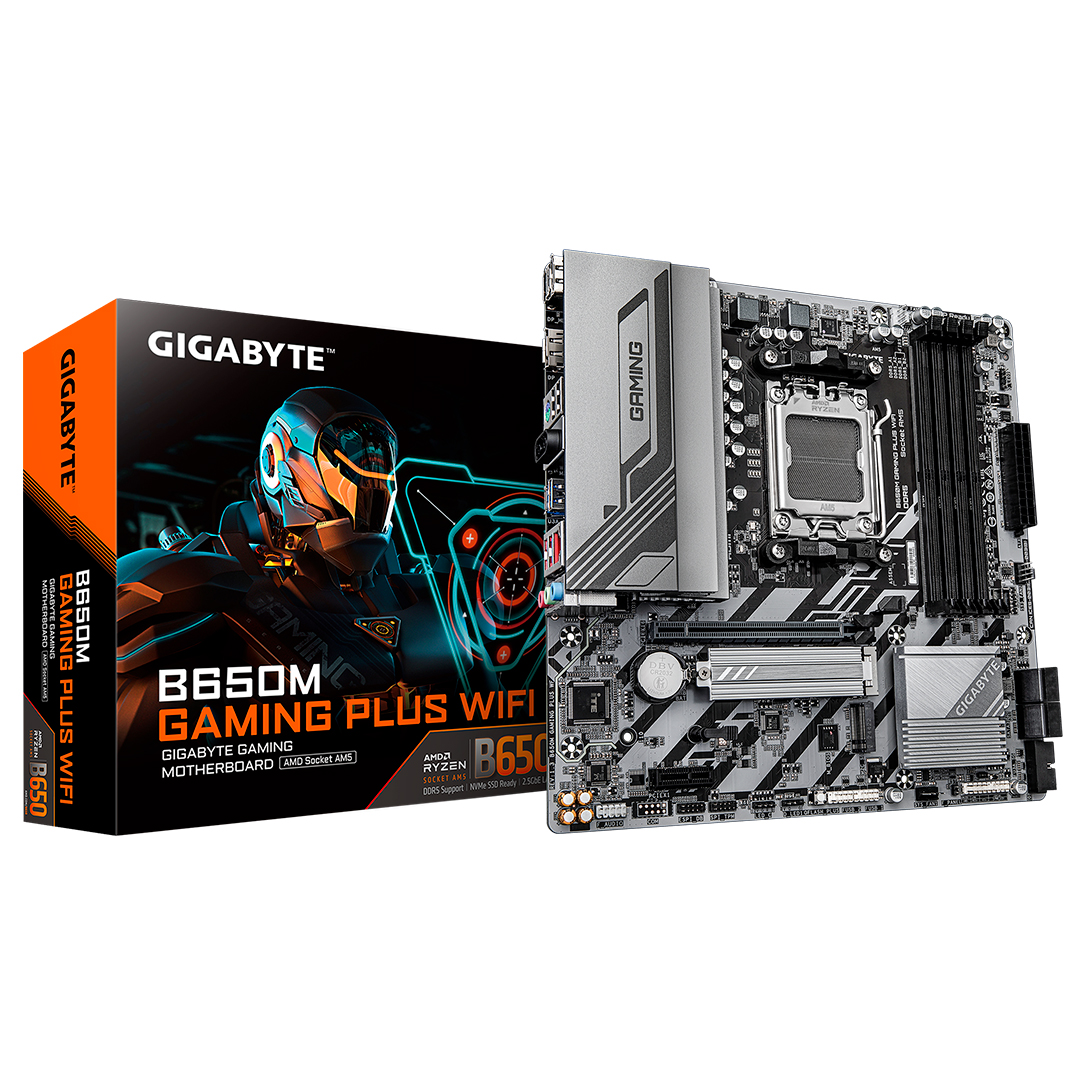 GIGABYTE B650M GAMING PLUS WIFI, CHIPSET AMD B650, SOCKET AMD AM5, MATX