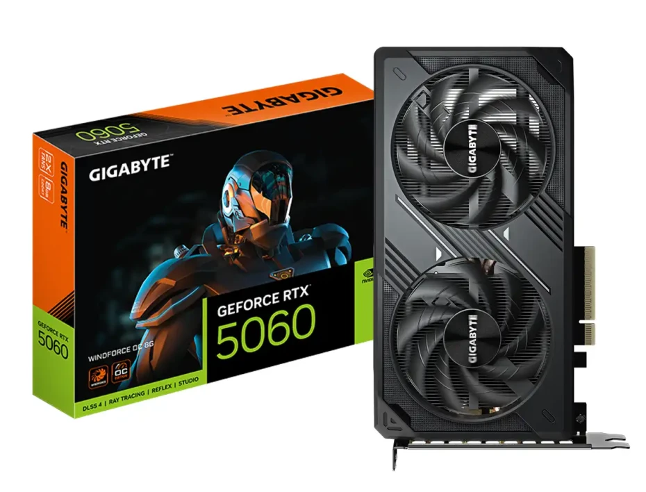 TARJETA DE VIDEO RTX5060 de 8GB GDDR7 GIGABYTE DUAL