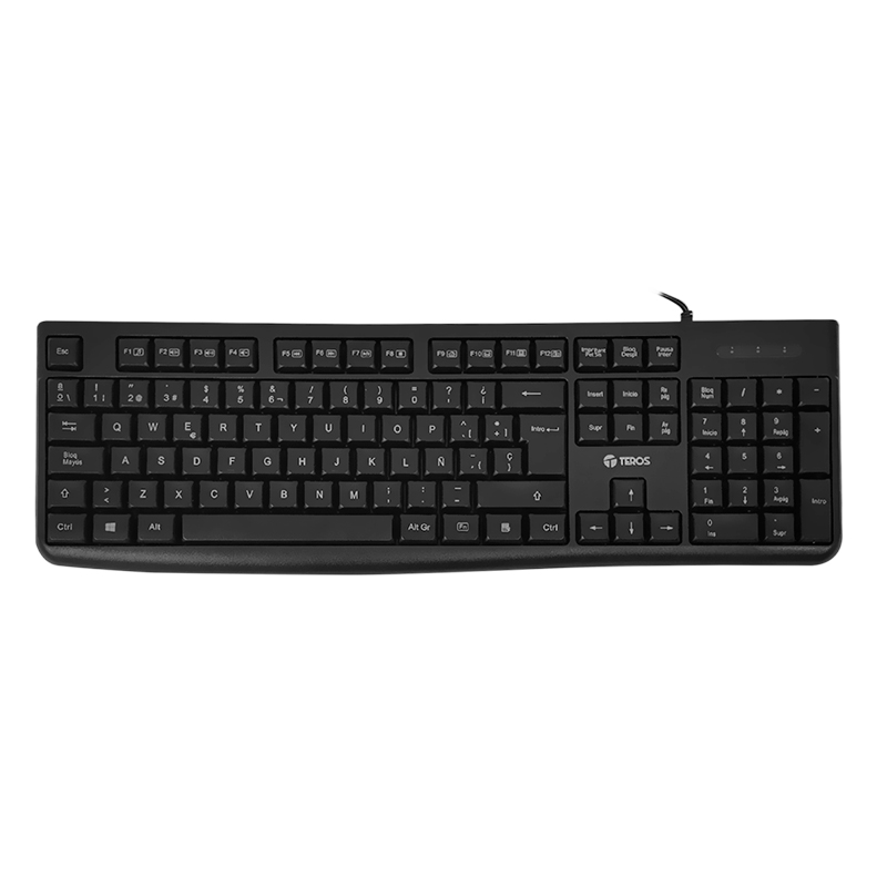 TECLADO MULTIMEDIA TEROS, TE-4067S,USB 2.0, NEGRO