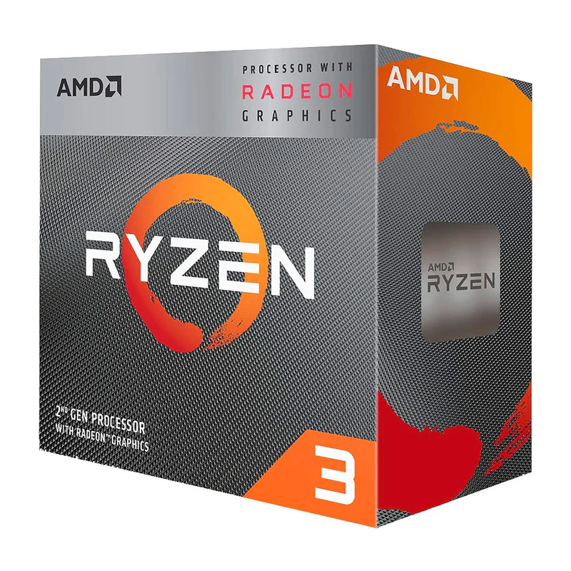 PROCESADOR AMD RYZEN 3 3200G, 3.60GHz, 4MB L3, 4 Core, AM4, 14nm, 65 W.