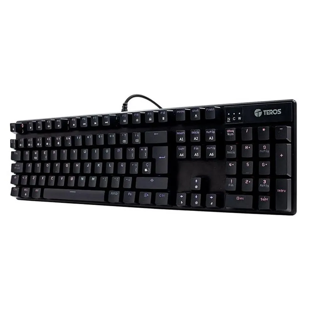 TECLADO MECANICO TE-4068G, retroiluminación rainbow