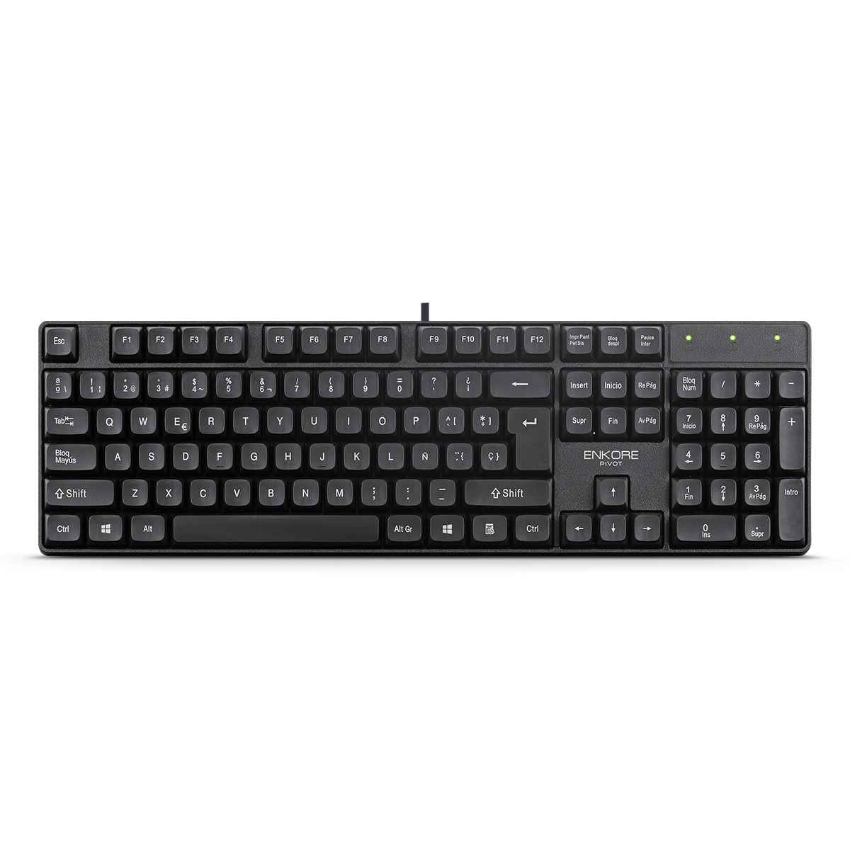 TECLADO PIVOT ENK301, USB ENKORE