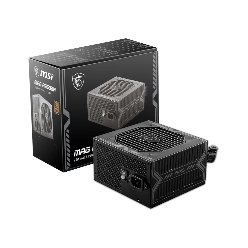 FUENTE DE ALIMENTACIÓN MSI MAG A650BN, 650W, 80 PLUS BRONZE