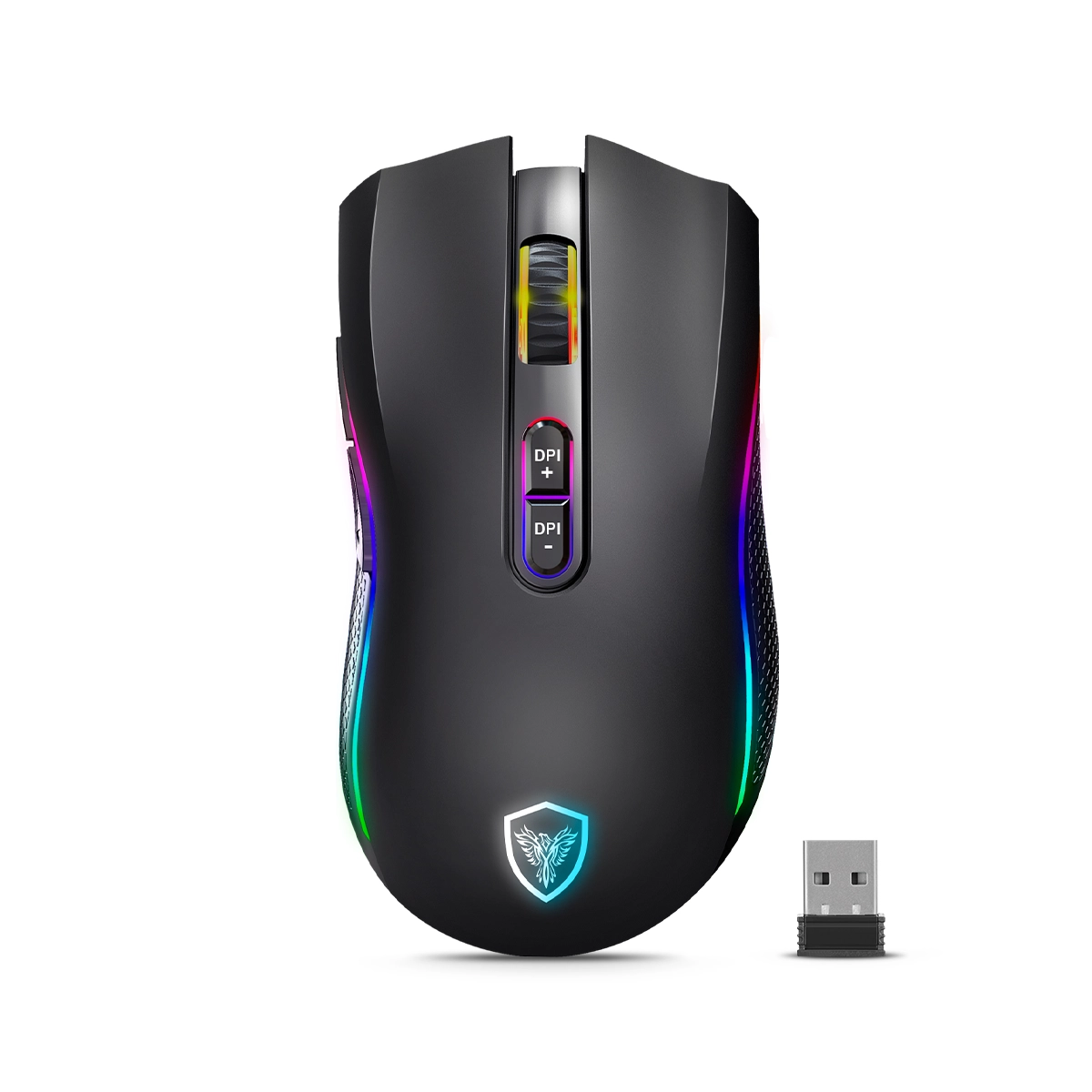 MOUSE GAMER KRIPTON GM801-3m BT WIFI RGB DPI 4800