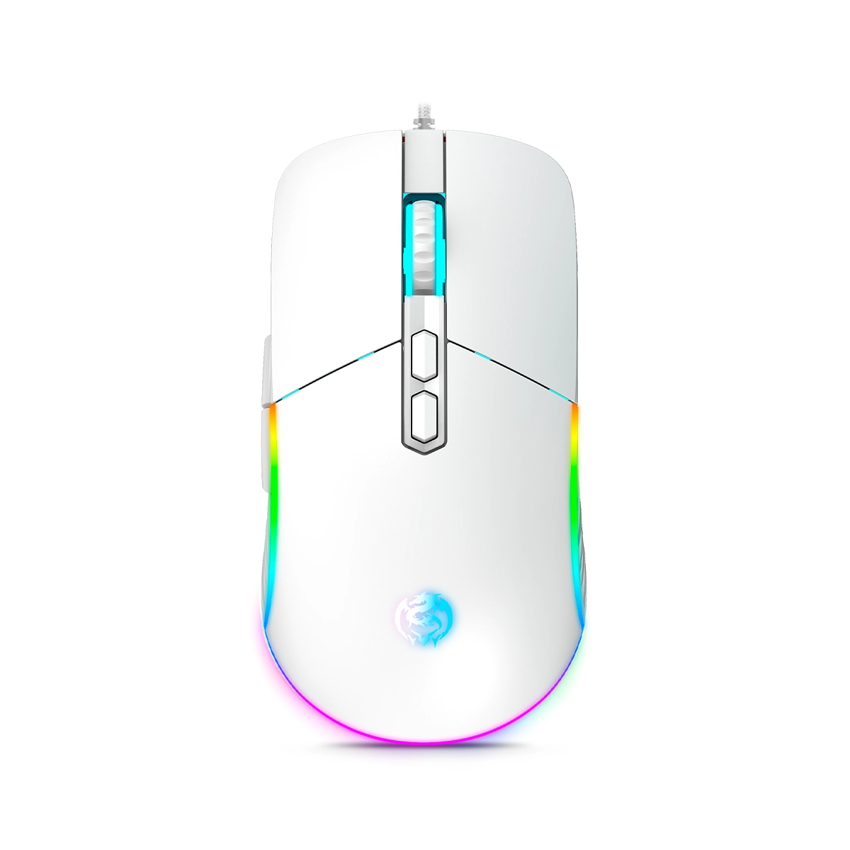 MOUSE GAMER STRIKER WHITE CBX M601W USB RGB 7B 7200DPI CYBERTEL