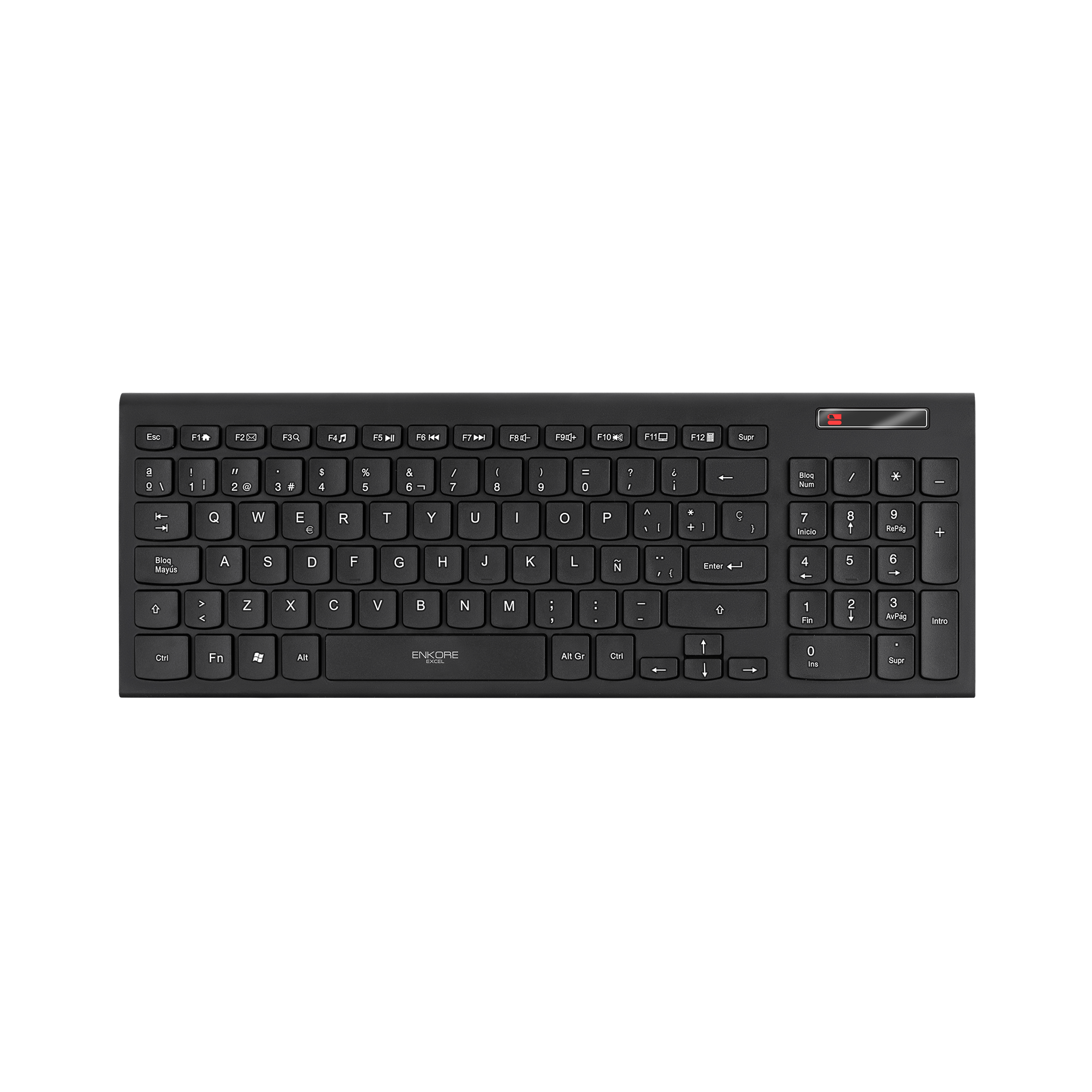 TECLADO MULTIMEDIA WIFI ENKORE EXCEL ENK 701WL