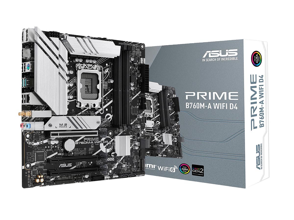 MOTHERBOARD ASUS PRIME B760M-A D4, CHIPSET INTEL B760, LGA1700, MATX