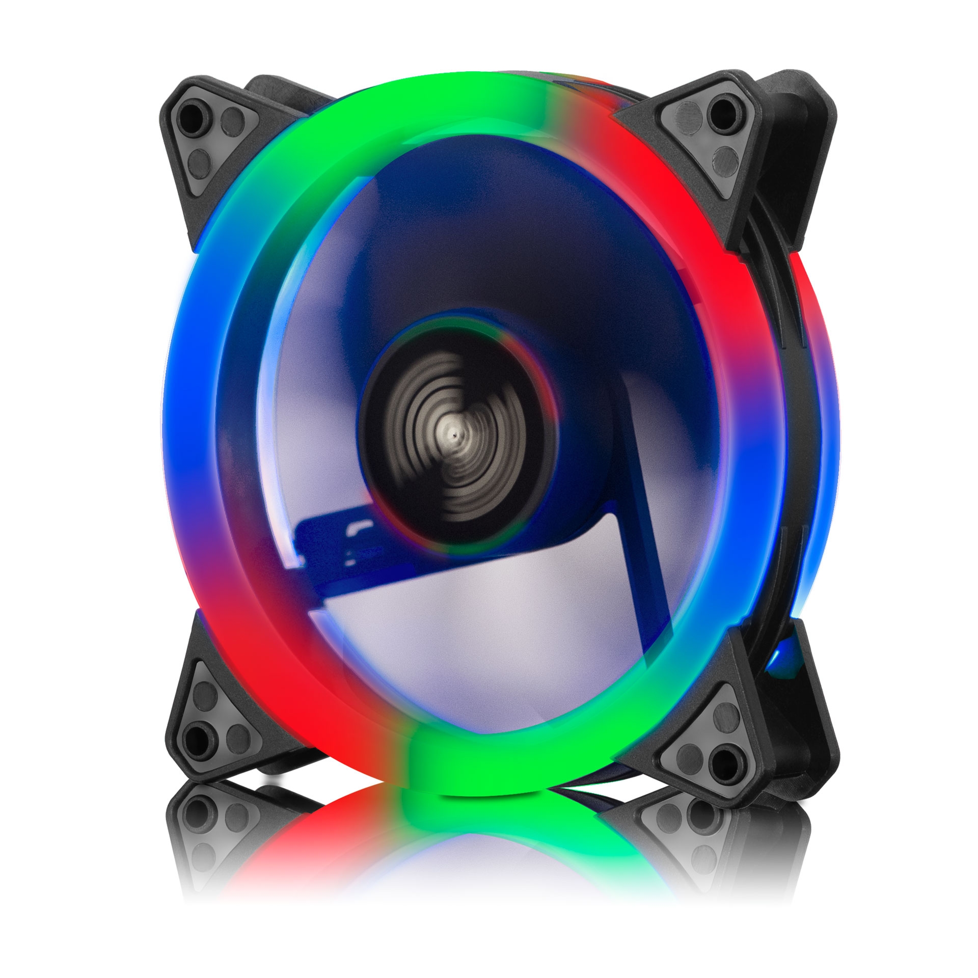 VENTILADOR PARA CASE GAMER  AUREOLA AB124 RAINBOW 12CM FAN